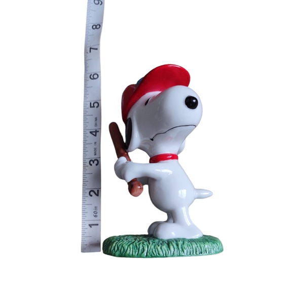 Peanuts Snoopy Baseball 1997 Ceramic Figurine By Flambro Imports - Picture 7 of 12